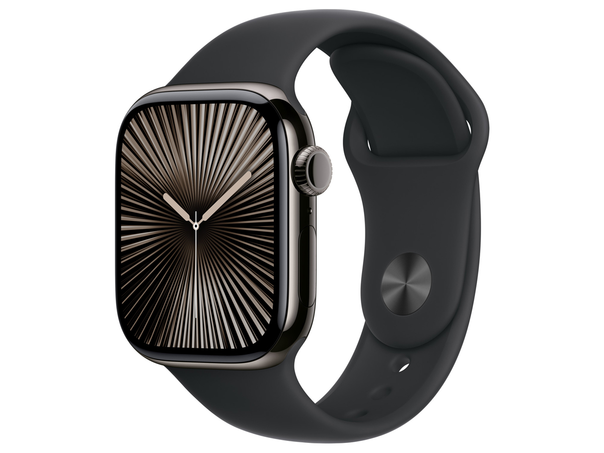 Sportarmband für Apple Watch 38-42 mm S/M Schwarz - Gesamtansicht