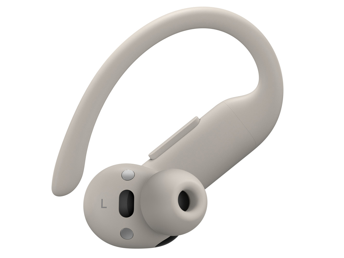 Apple Powerbeats Pro 2 Kopfhörer Sandsturm - Nahaufnahme des rechten Kopfhörers