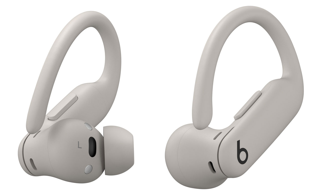 Apple Powerbeats Pro 2 Kopfhörer Sandsturm - Ansicht der linken und rechten Kopfhörer