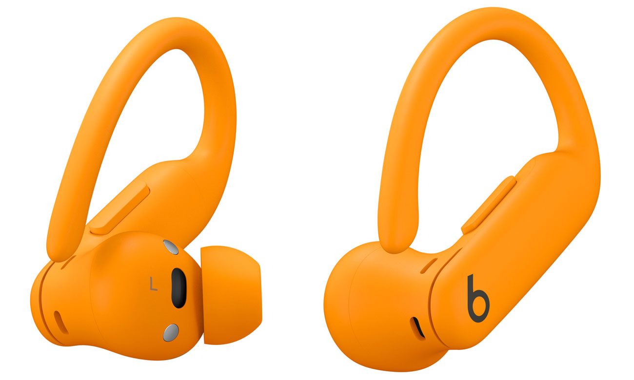 Apple Powerbeats Pro 2 Kopfhörer Elektrisierendes Orange - Ansicht des linken und rechten Kopfhörers