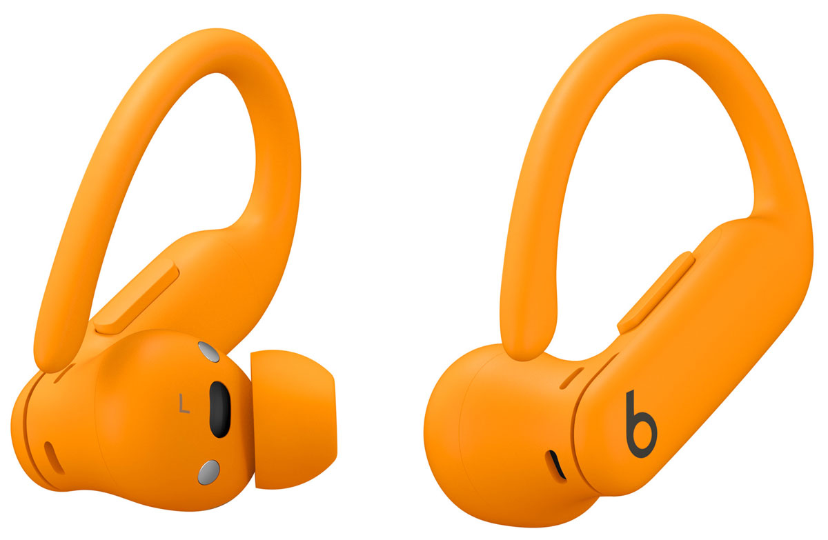 Apple Powerbeats Pro 2 Kopfhörer Elektrisierendes Orange - Ansicht des linken und rechten Kopfhörers