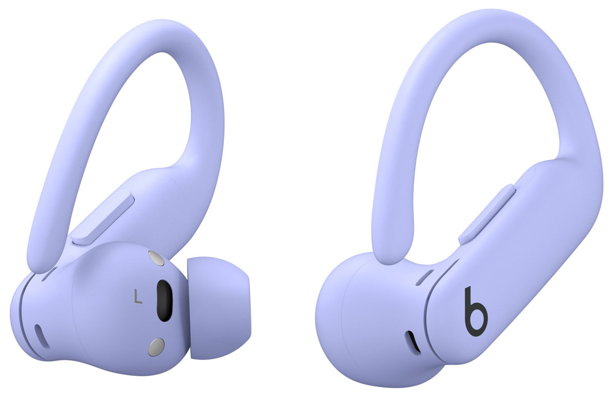 Apple Powerbeats Pro 2 Kopfhörer Hiperfiolet - Ansicht der linken und rechten Kopfhörer