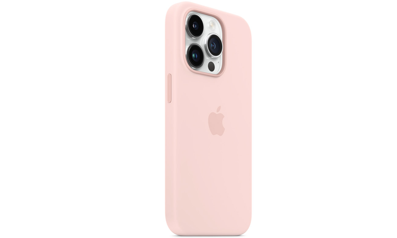 Apple iPhone 14 Pro Silicone Case mit MagSafe Kalkrosa