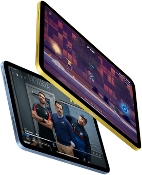 Gaming und Ted Lasso auf Apple TV+ auf dem iPad-Display