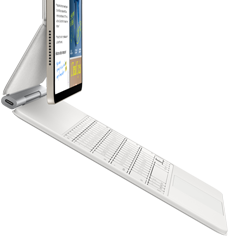 iPad Air podłączony do klawiatury Magic Keyboard