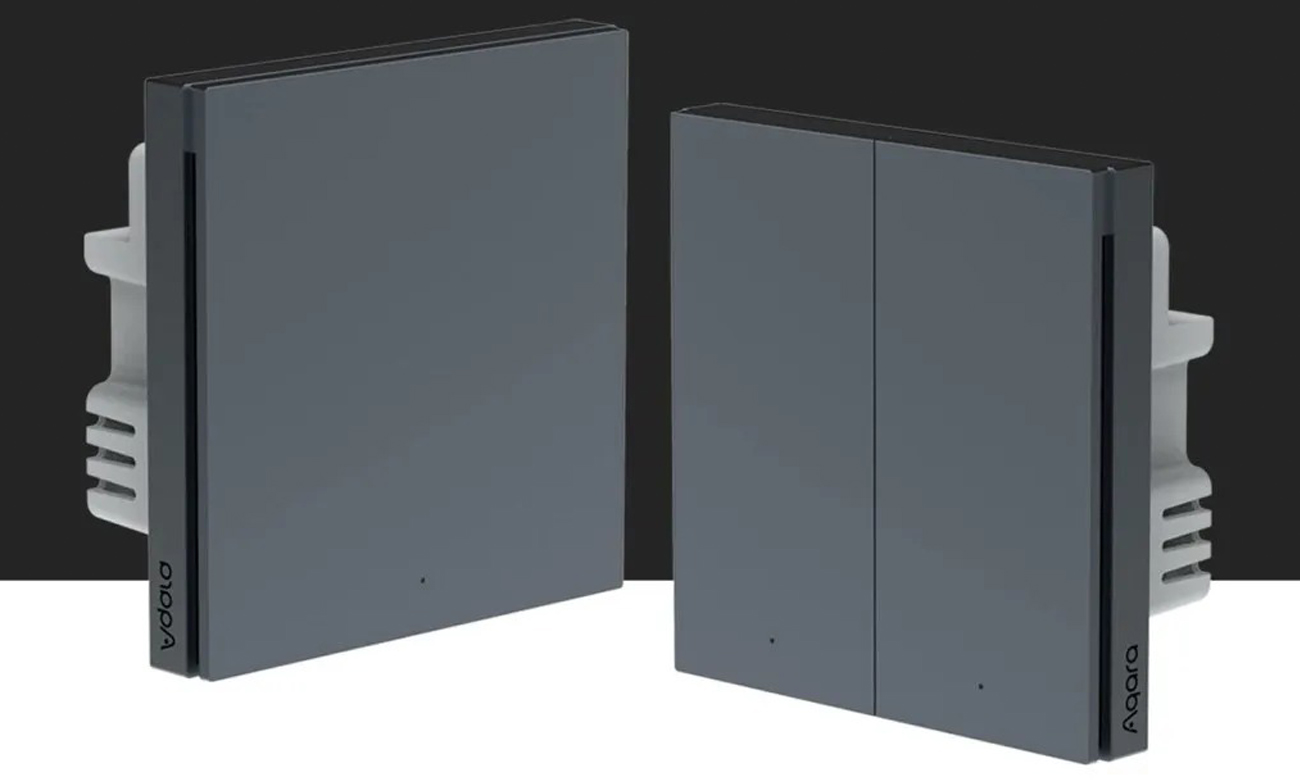 Doppelter Wandschalter Aqara H1 (mit Neutralleiter) - Grafik