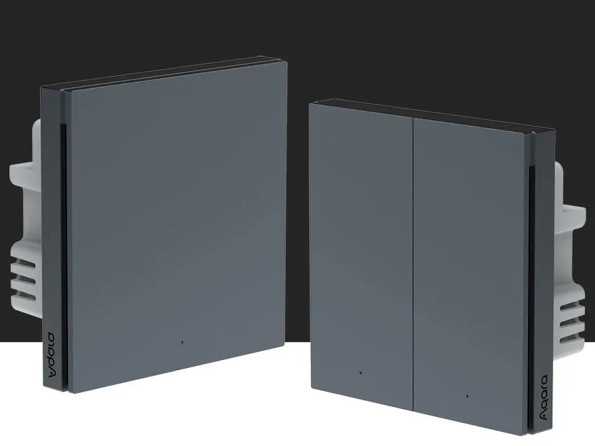 Einzelner Wandschalter Aqara H1 (ohne Neutralleiter) - Grafik