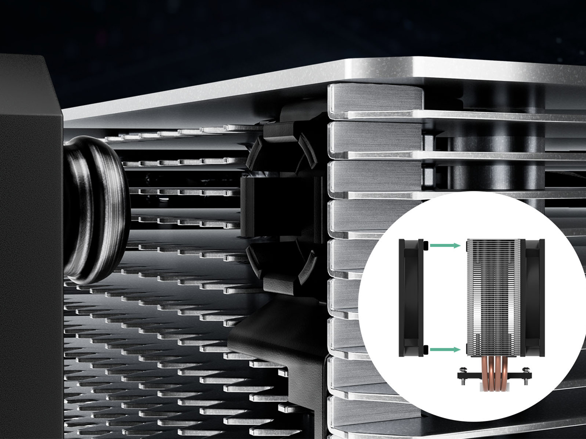 Arctic Freezer 36 Lüftermontage