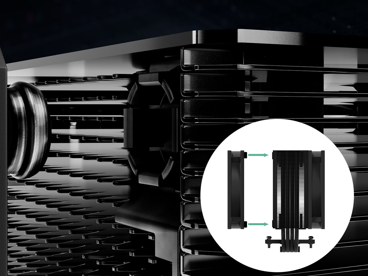 Arctic Freezer 36 Lüftermontage