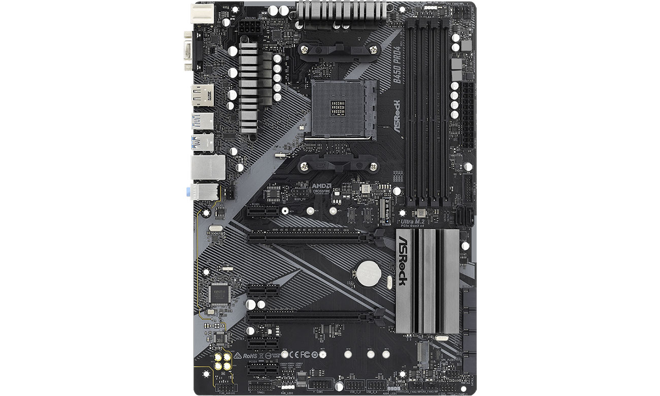 ASRock B450 PRO4 R2.0 Komponenty