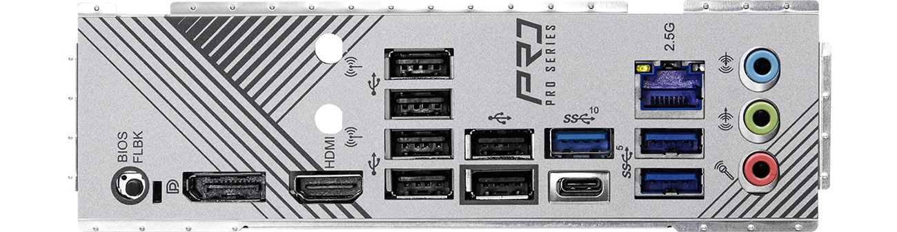 ASRock B650 PRO RS Porty