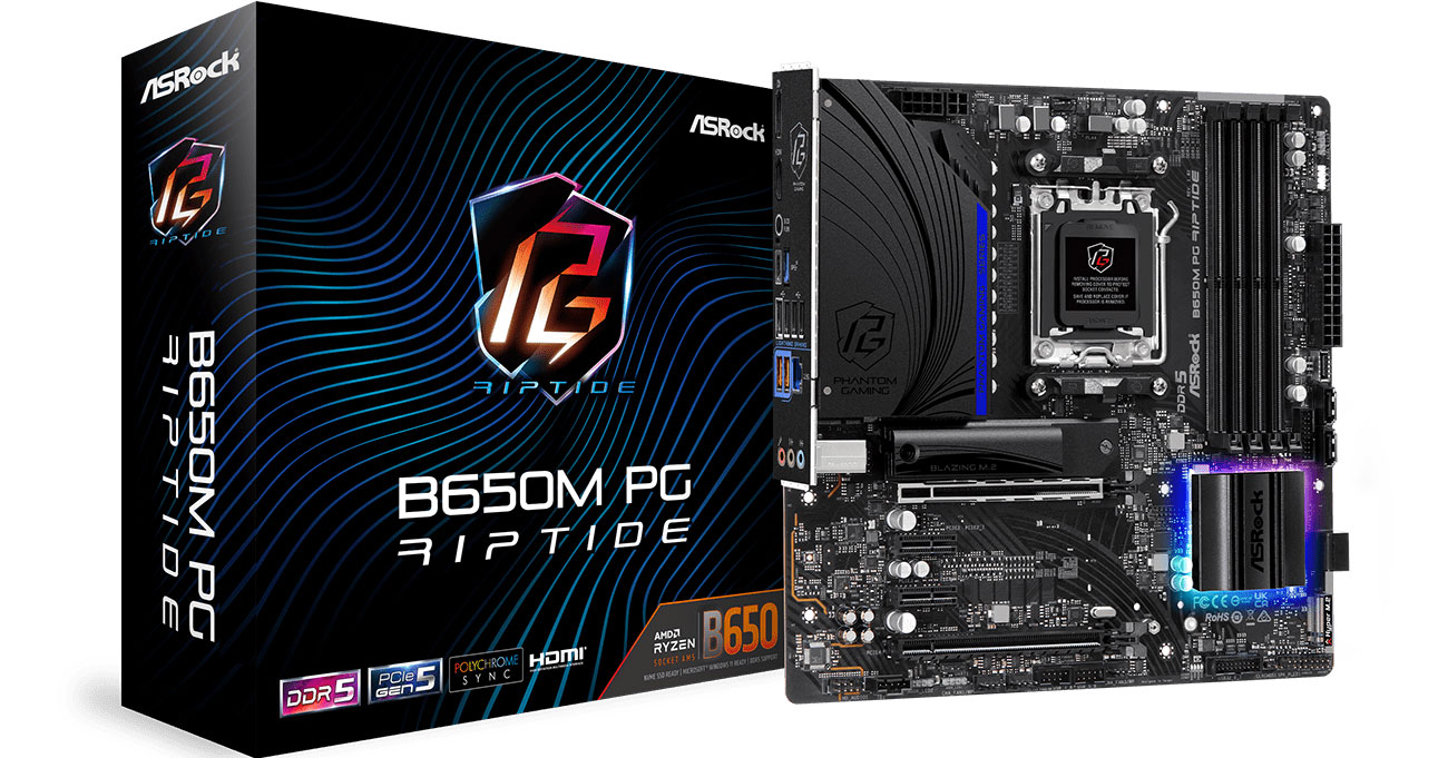 ASRock B650M PG RIPTIDE Mainboard-Box