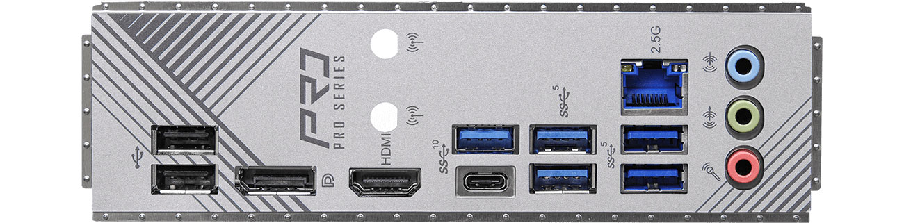 ASRock B760 Pro RS Porty