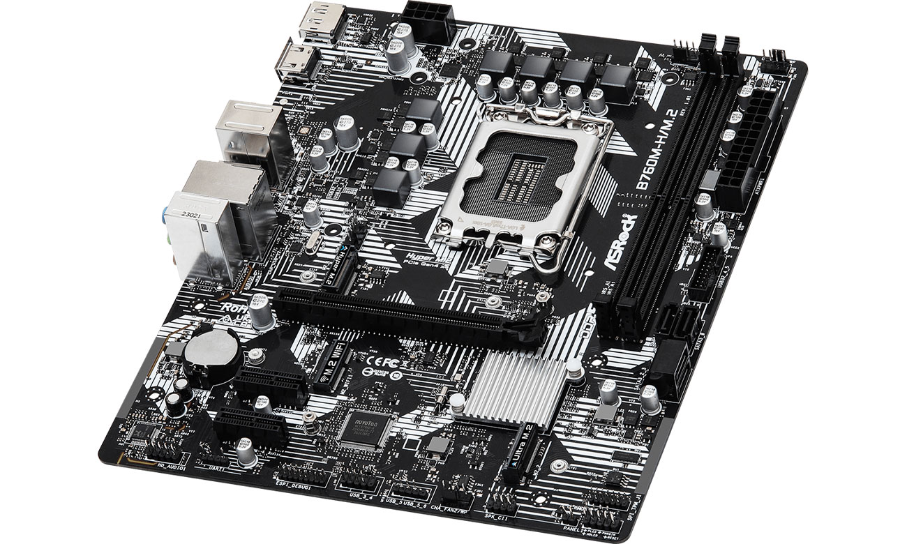 ASRock B760M-H/M.2 złącza