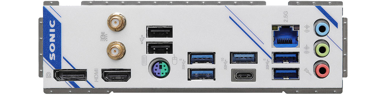 ASRock B760M PG SONIC Wi-Fi Porty