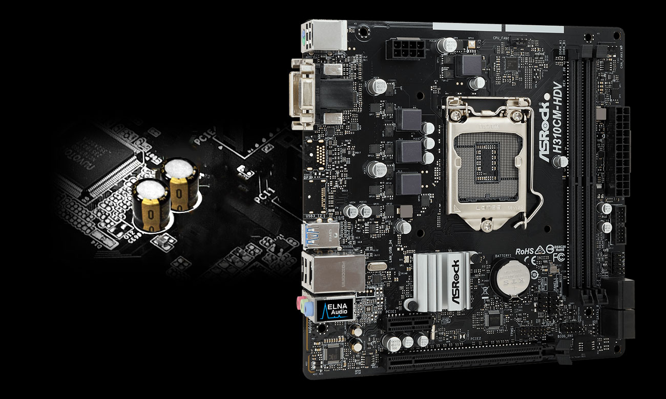 ASRock H310CM-DVS Dźwięk