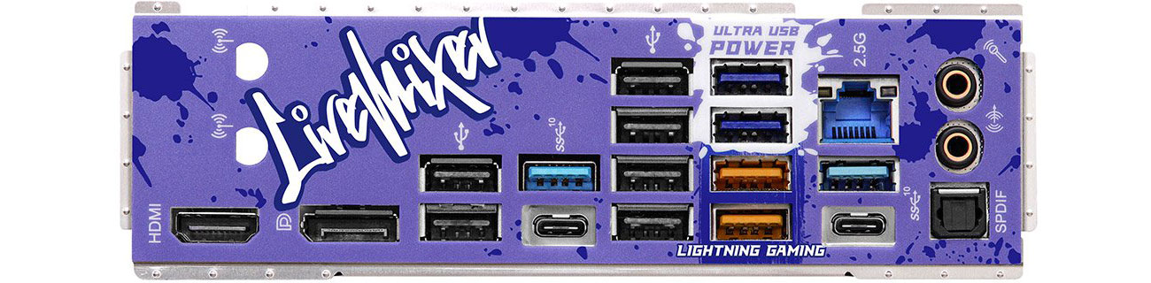 ASRock Z790 LiveMixer Porty