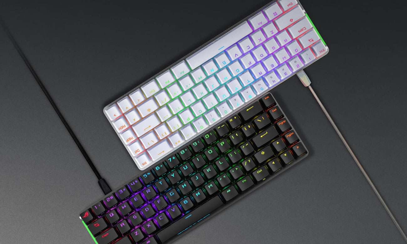 ASUS ROG Falchion Ace in Weiß und Schwarz