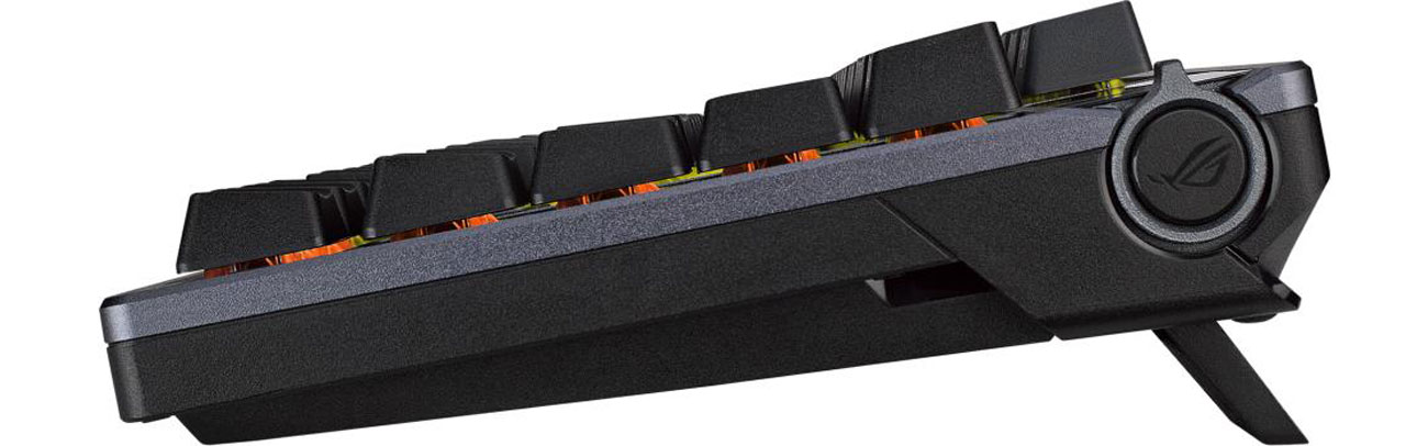 ASUS ROG AZOTH Seitenansicht, Regler