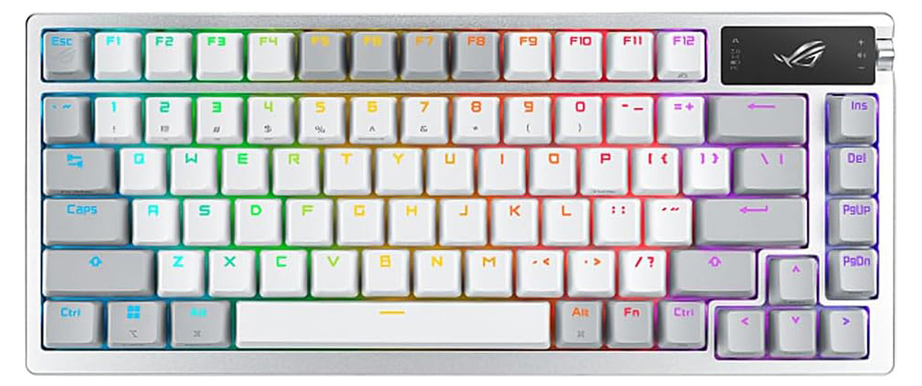 ASUS ROG AZOTH weiß Ansicht von oben