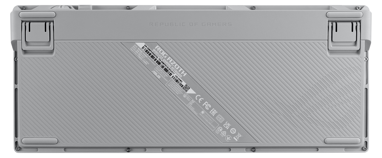 ASUS ROG AZOTH weiß Ansicht von unten