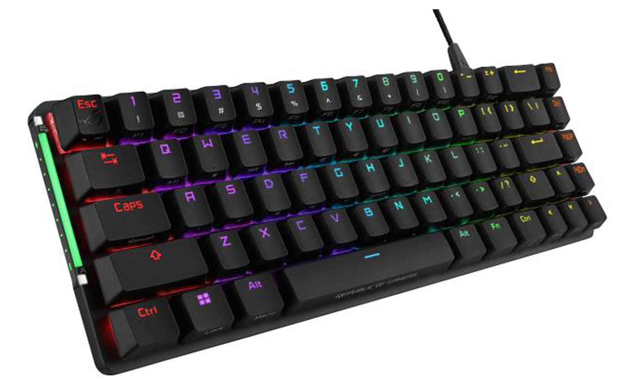 ASUS ROG Falchion Ace Ansicht von oben im Winkel