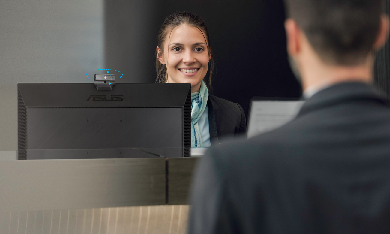 ASUS BE24EQK Monitor für Zuhause und Büro mit Webkamera