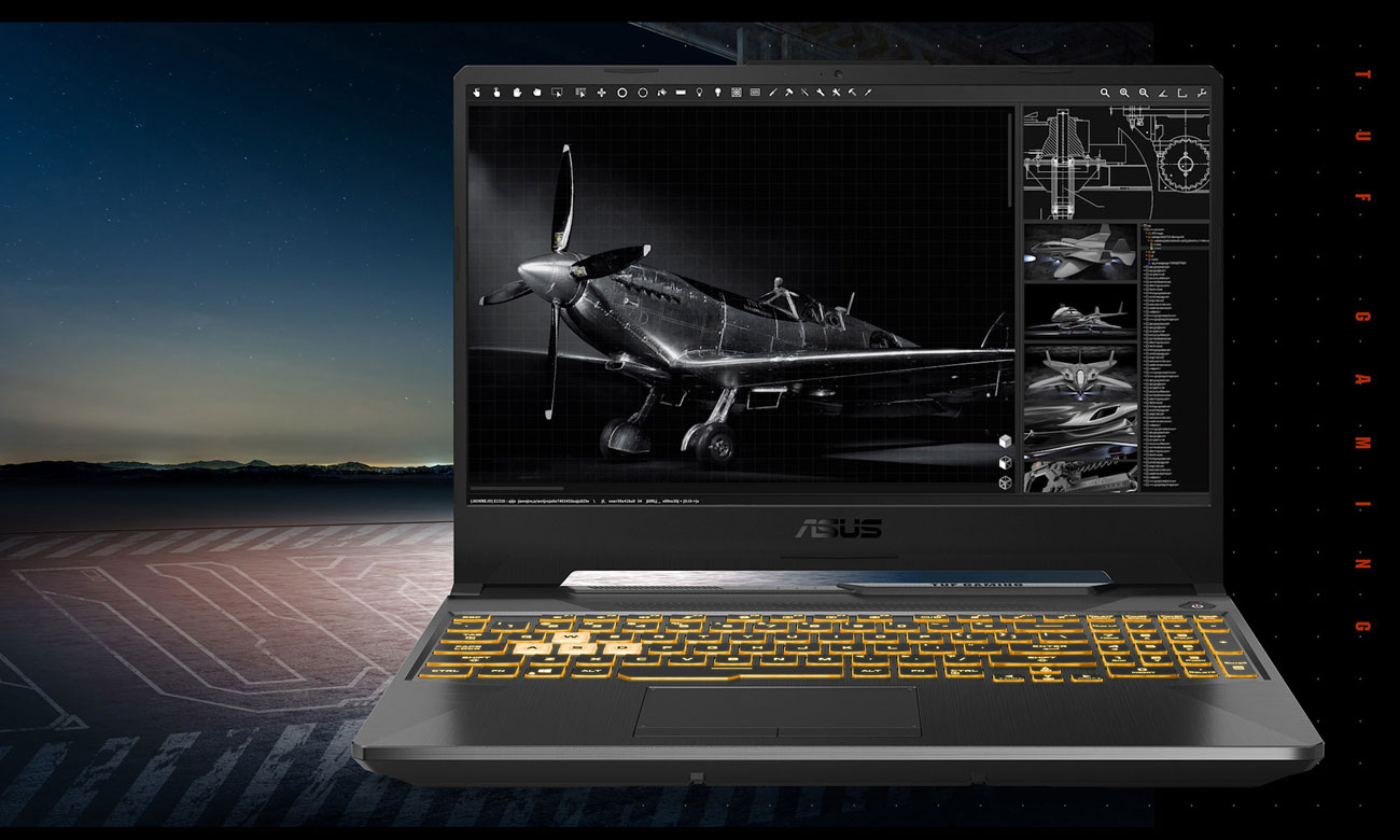 ASUS TUF Gaming A15 Display und Tastatur