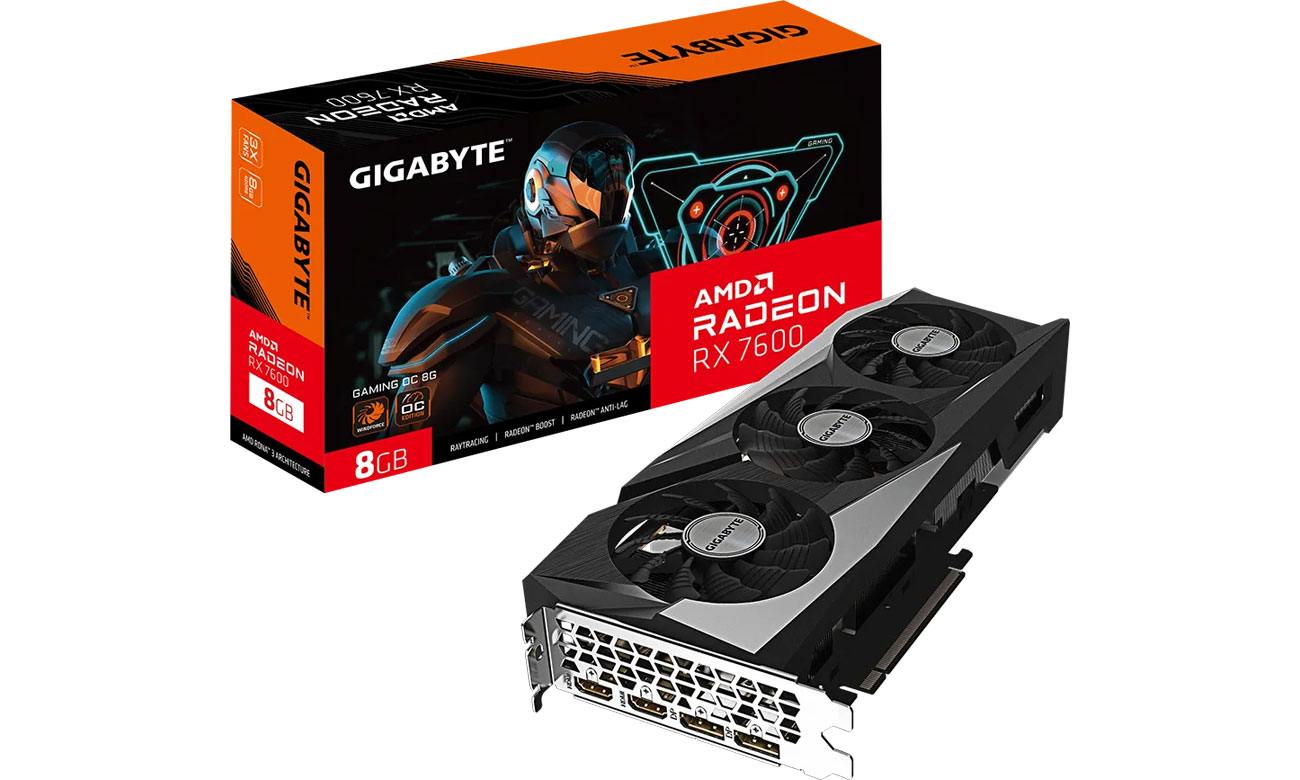 Gigabyte Radeon RX 7600 Gaming OC 8 GB GDDR6