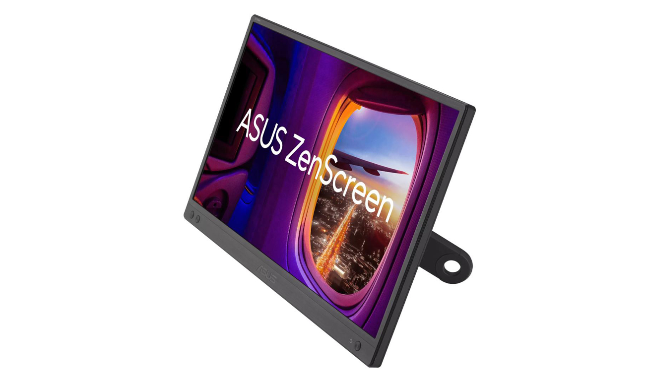 ASUS ZenScreen MB166CR seitliche Ansicht im Winkel