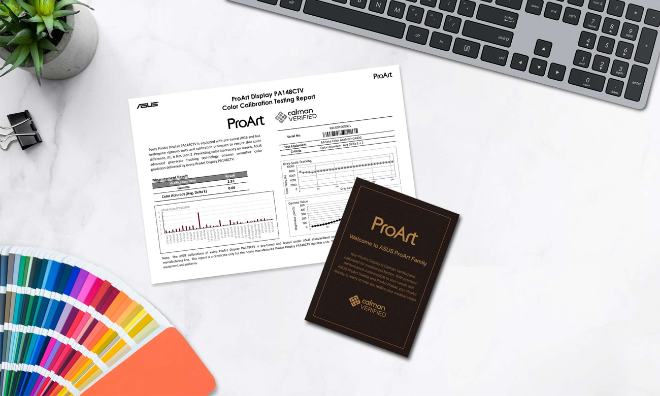 Treue Farbwiedergabe