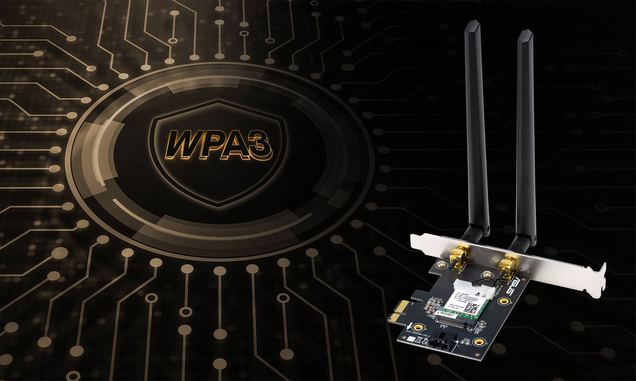 ASUS PCE-AXE5400 Erhöhte Netzwerksicherheit WPA3