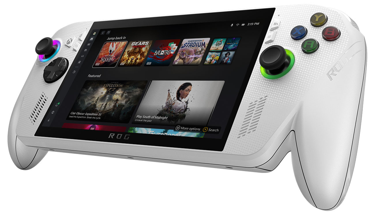 Tragbare Konsole ASUS ROG Xbox ALLY - Frontansicht schräg