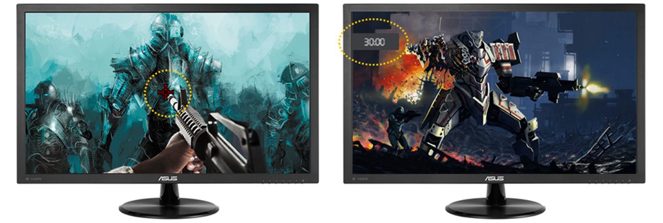 ASUS VP228DE GamePlus-Technologie