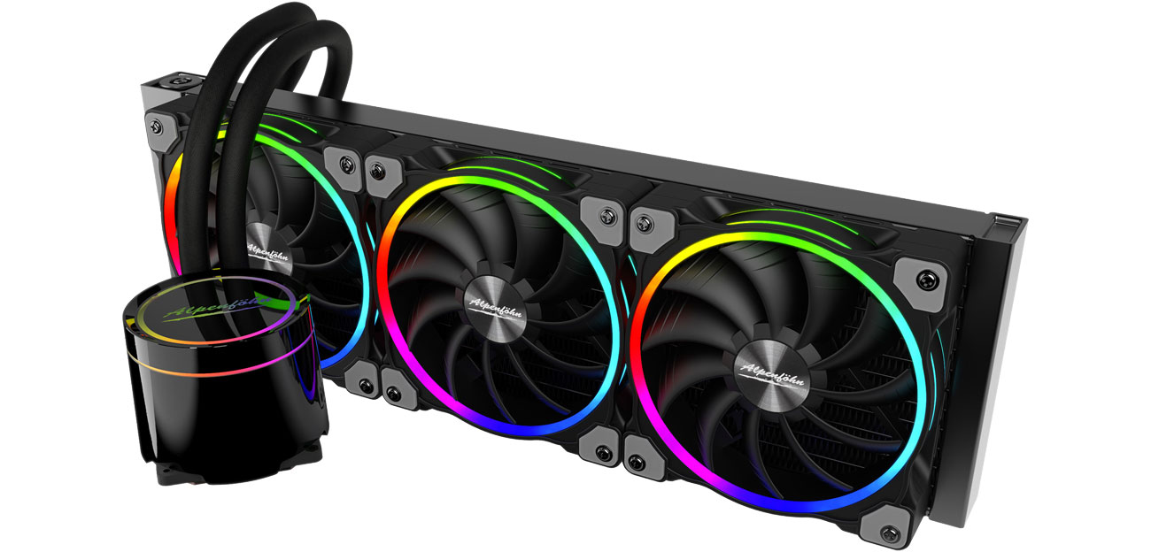 ALPENFÖHN Gletscherwasser 360 High Speed ARGB Black 3x120mm