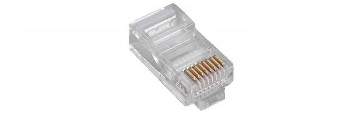 Assmann RJ45 Stecker Kat.5e universell 8P8C 100 Stück