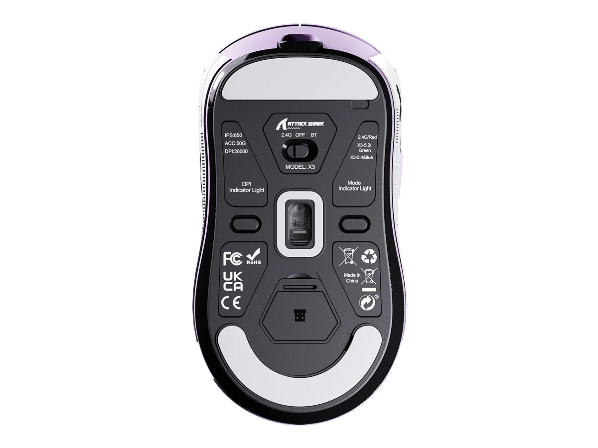 Attack Shark X3 lavendelfarbene