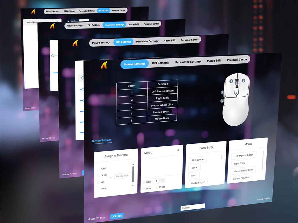 Attack Shark X3MAX weiße