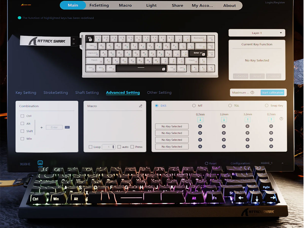 Attack Shark X68 HE schwarz