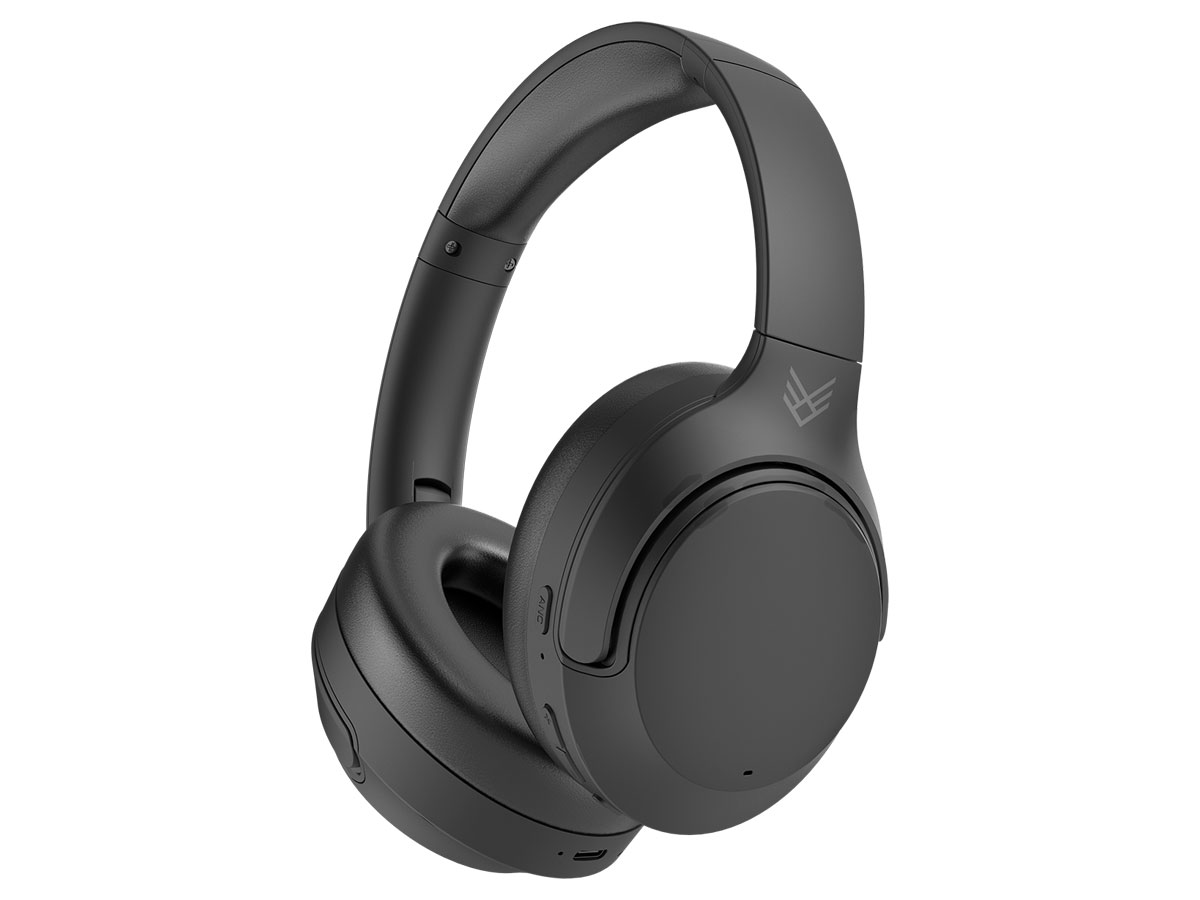 Drahtlose Kopfhörer Audeeo Melovibe EX Schwarz - Ansicht von vorne im Winkel