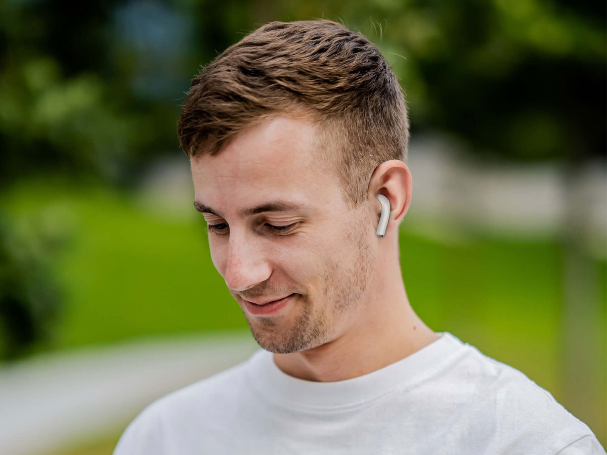 Drahtlose Kopfhörer Audeeo Orbiter Weiß - Lifestyle-Grafik