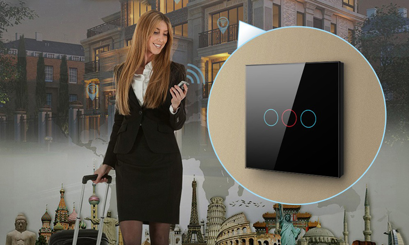 Dreifach-Touch-Lichtschalter ZigBee Avatto LZTS02-EU-W3 (ohne Neutralleiter) TUYA - Fernsteuerung mit der App