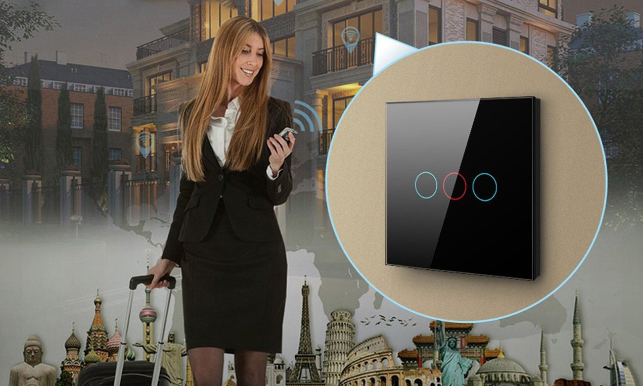 Einzelner Wi-Fi-Touch-Lichtschalter Avatto TS02-EU-B1 TUYA - Fernsteuerung mit der App