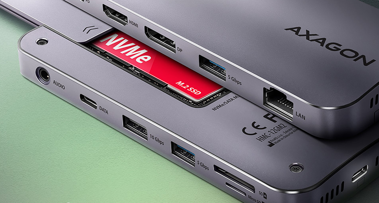Axagon USB 12 in1 Anschlüsse i Laufwerk
