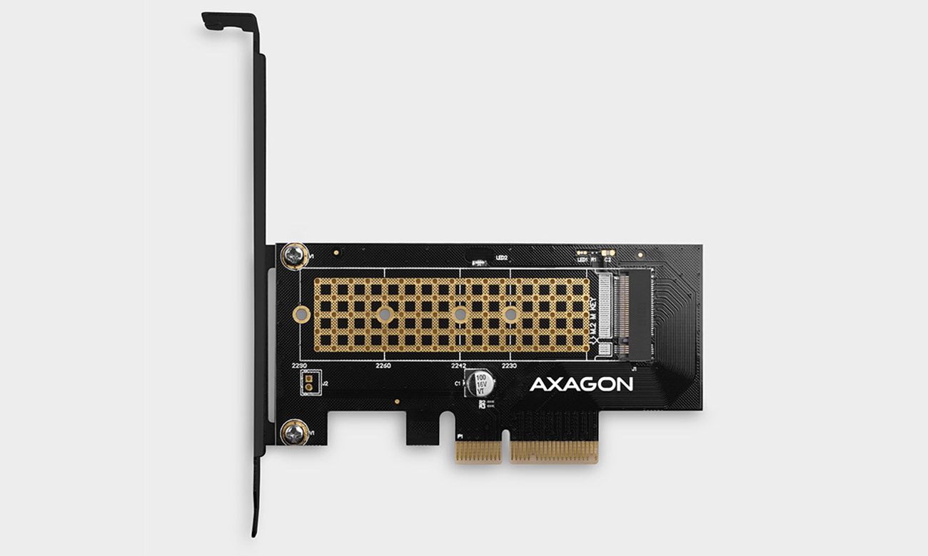Axagon PCEM2-N Interner Adapter PCIe x4, 1x M.2 NVMe M-key Slot
