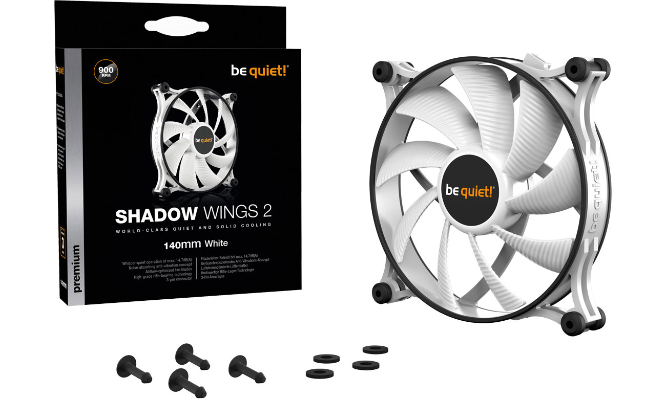 be quiet! Shadow Wings 2 White 140mm