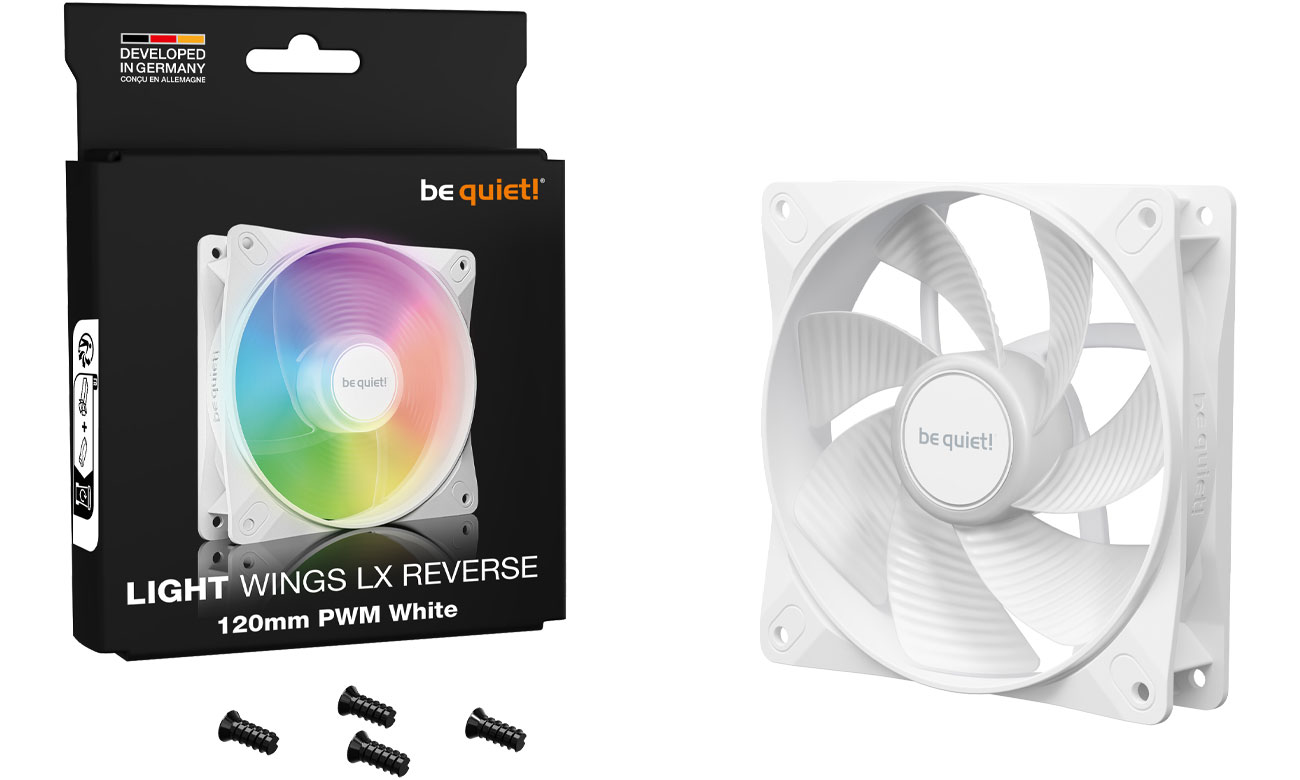 be quiet! Light Wings LX 120 PWM Reverse White