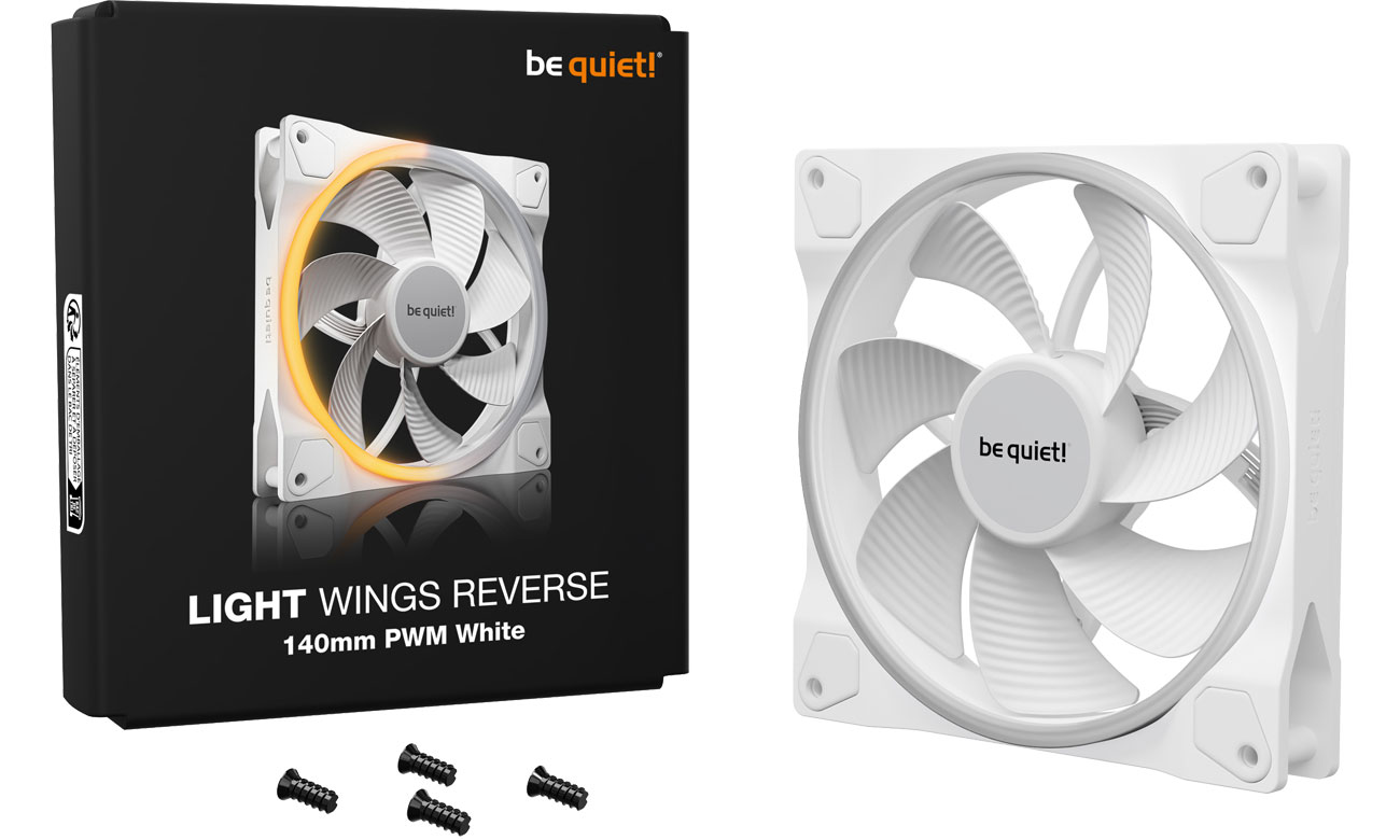 be quiet! Light Wings LX 140 PWM Reverse White
