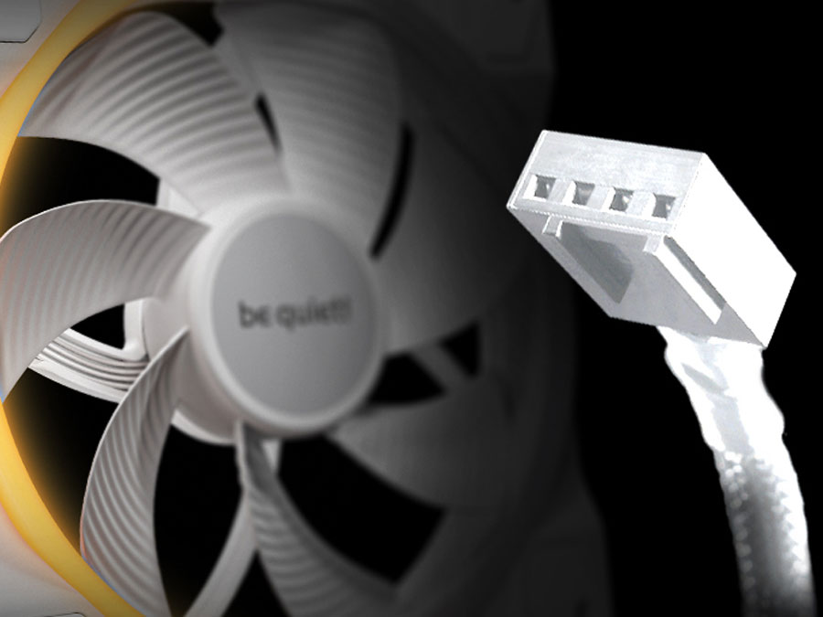 be quiet! Light Wings LX 140 PWM Reverse White