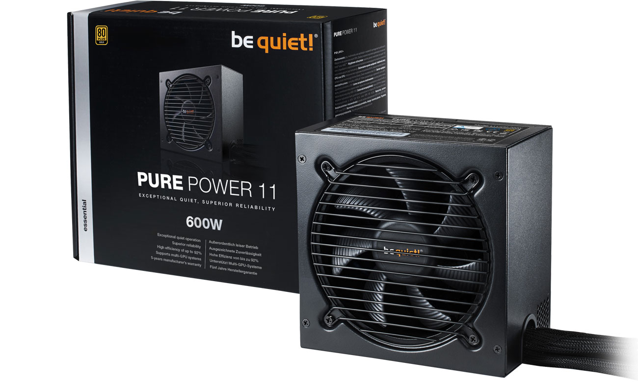 Zasilacz komputerowy be quiet! 600W PURE POWER 11 BN294